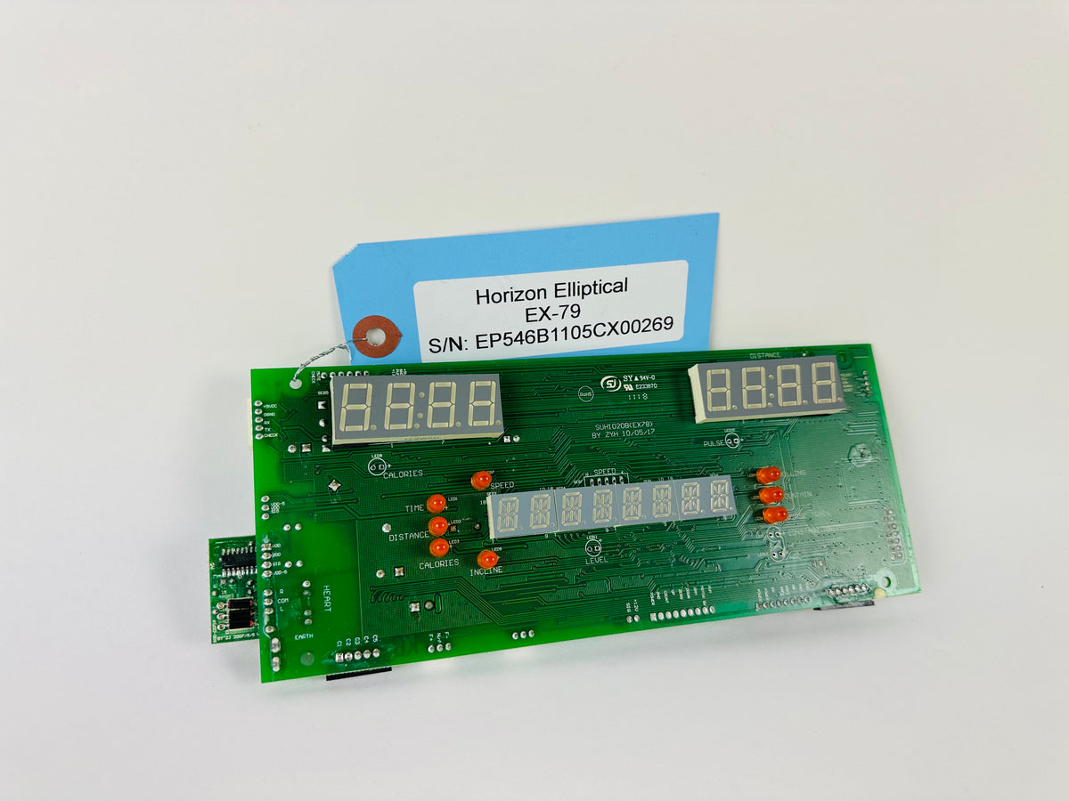 Horizon Fitness EX-79 Elliptical Display Console Electronic Circuit Bo