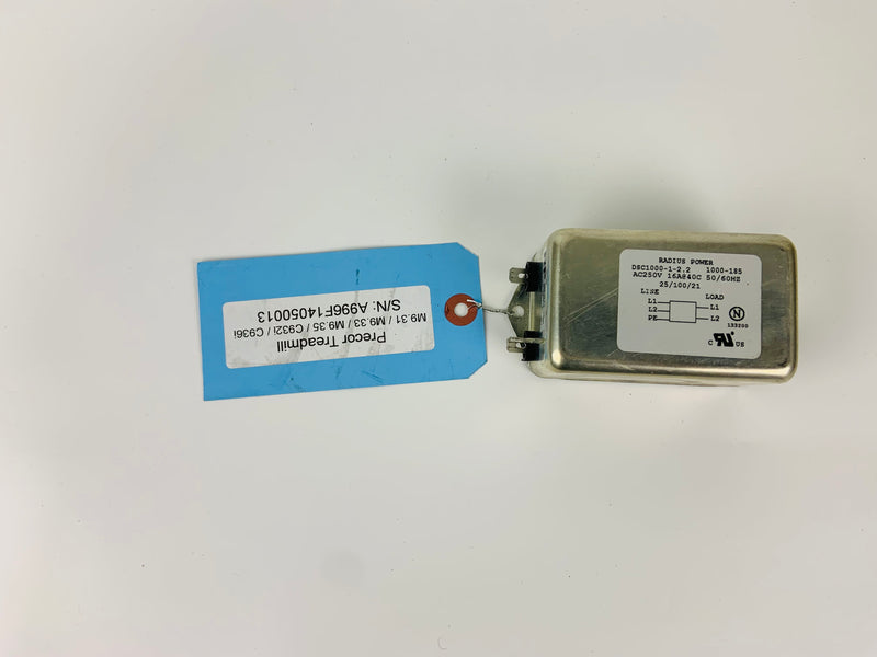 Precor M9.35 C932 C934 Treadmill Line EMI Line Filter Radius DSC1000-1-2.2(EP31)