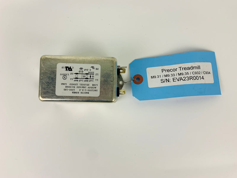 Precor M9.31 M9.33 Treadmill Line EMI Line Filter Radius DSC1000-1-2.2 (EP30)
