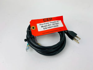 Pro-Form 831297680 Treadmill AC Power Supply Cable Line Cord (SC270)