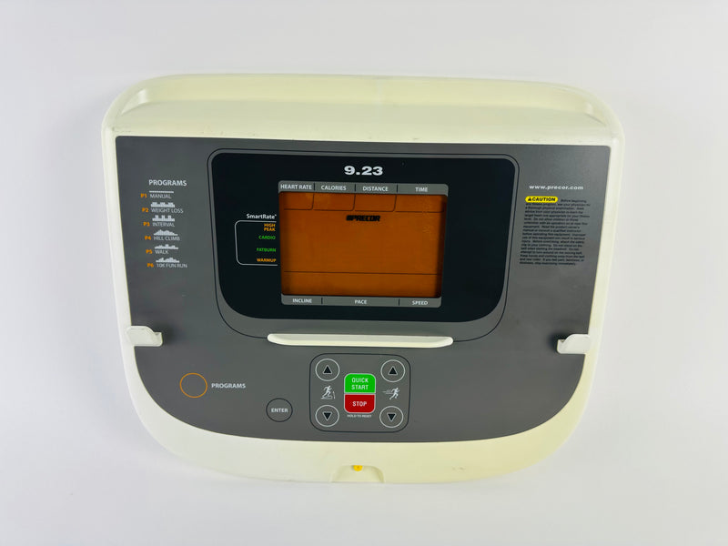 Precor 9.23 Treadmill LCD Upper Display Console Panel (CP377)