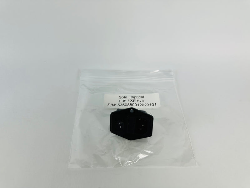 Sole E35 XE 579 Elliptical Power Connector and On/Off Switch (PP35)