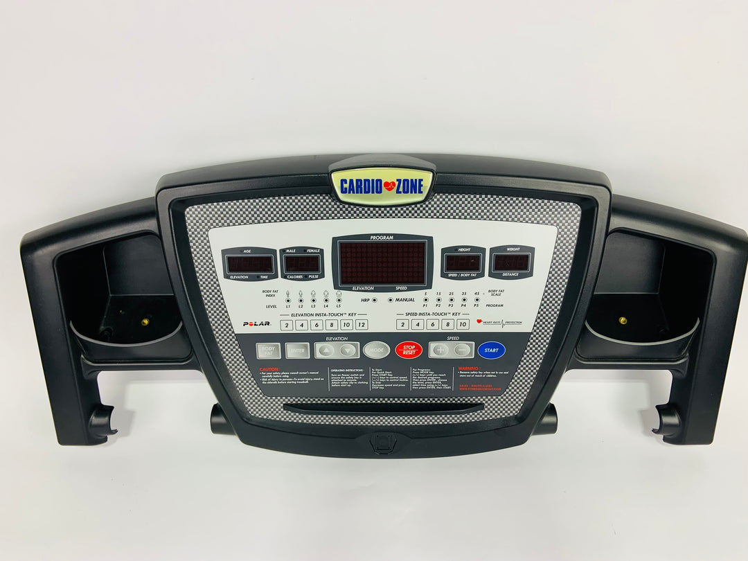 Cardio Zone SuperSport HR Club2 Foldaway Treadmill Display Console Pan