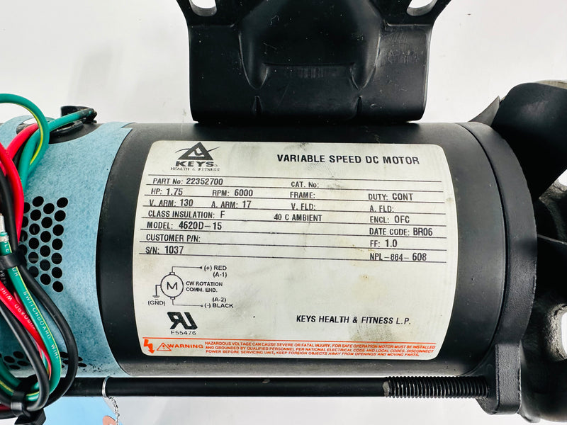Keys Fitness Milestone 2200 Treadmill DC Drive Motor 22352700 (MP229)