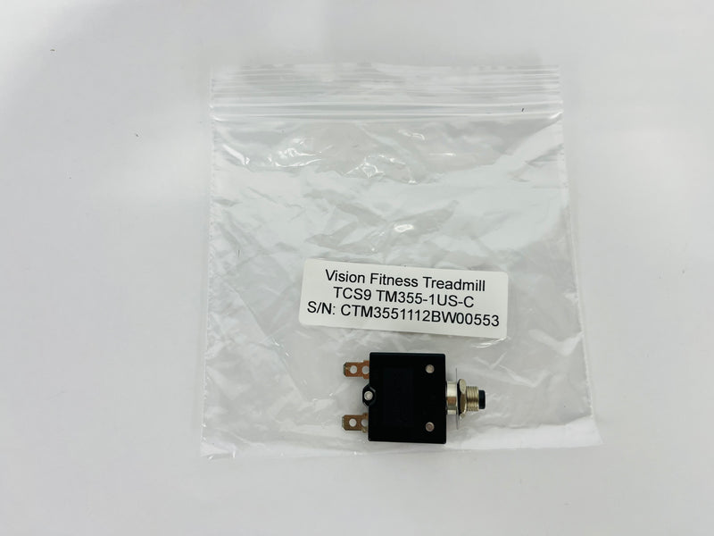 Vision Fitness TCS9 TM355-1US-C Treadmill Power Circuit Breaker (PP161)