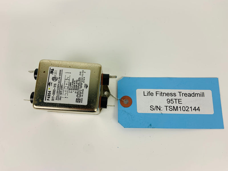 Life Fitness 95TE Treadmill AC Line Filter F4354 (EP37)