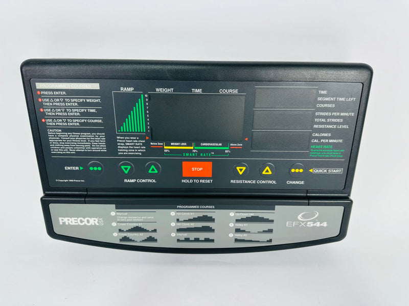 Precor EFX 544 Elliptical Console Overlay (KP109)