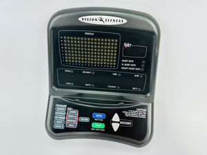 Vision Fitness HRT R2250 Recumbent Bike Display Console Panel (CP631)
