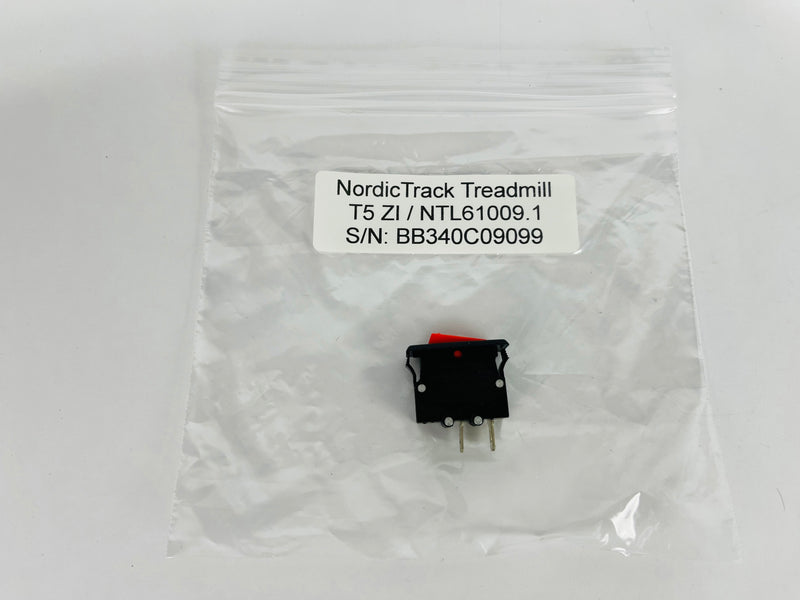 NordicTrack T5 ZI NTL61009.1 Treadmill Power Switch On Off (PP132)