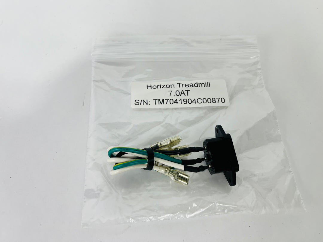 Horizon Fitness 7.0AT Treadmill Power Entry Socket Input Module Set (PP68)