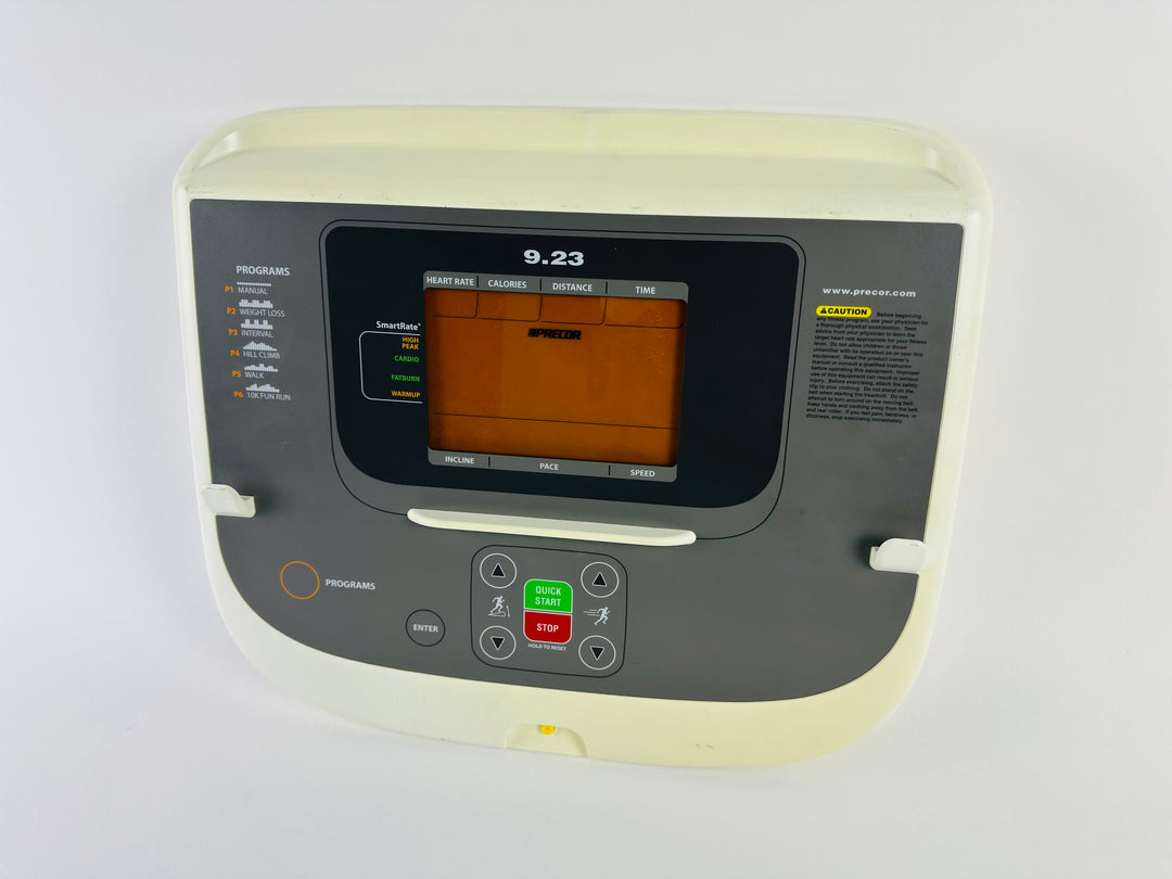 Precor 9.23 Treadmill LCD Upper Display Console Panel (CP377)