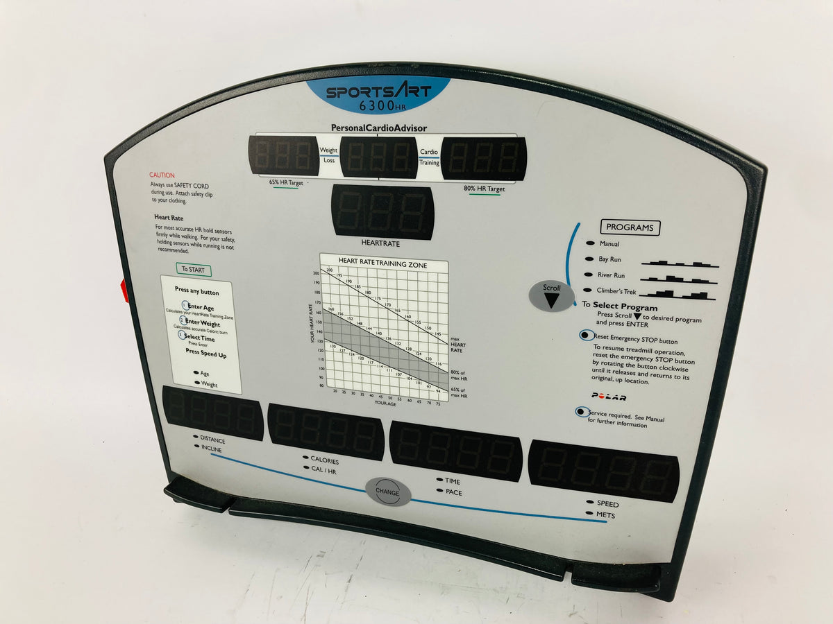 SportsArt 6300 Treadmill Display Console Panel (CP734)
