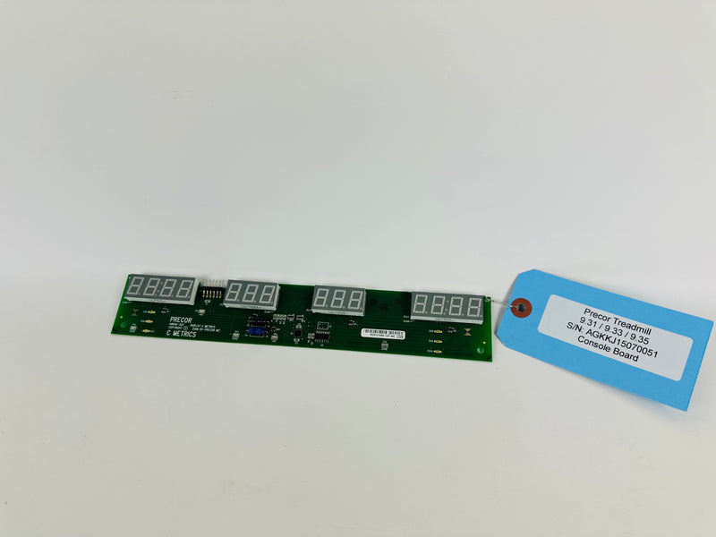 Precor 9.33 Treadmill Display Console Electronic Circuit Board 48600-302 (CP440)