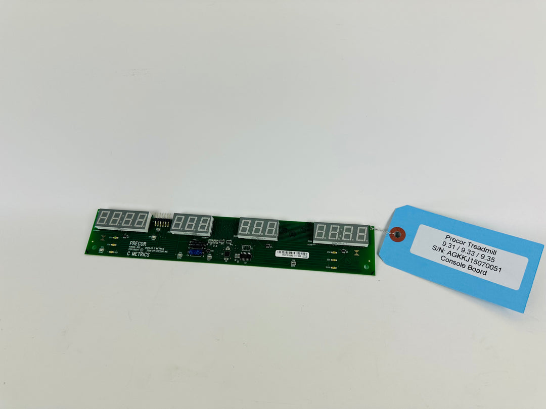 Precor 9.33 Treadmill Display Console Electronic Circuit Board 48600-302 (CP440)