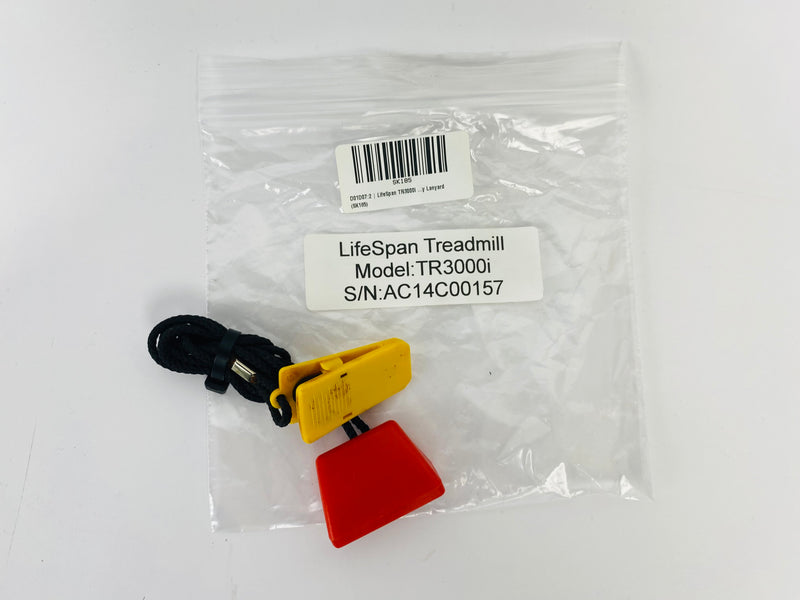 LifeSpan TR3000i Treadmill Safety Key Lanyard (SK185)