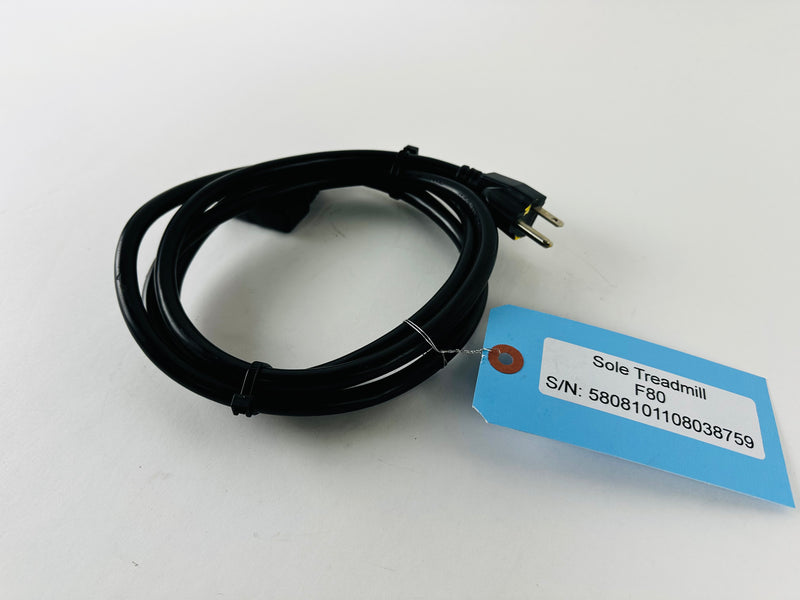 Sole Fitness F80 Treadmill AC Power Supply Cable Line Cord (SC59)