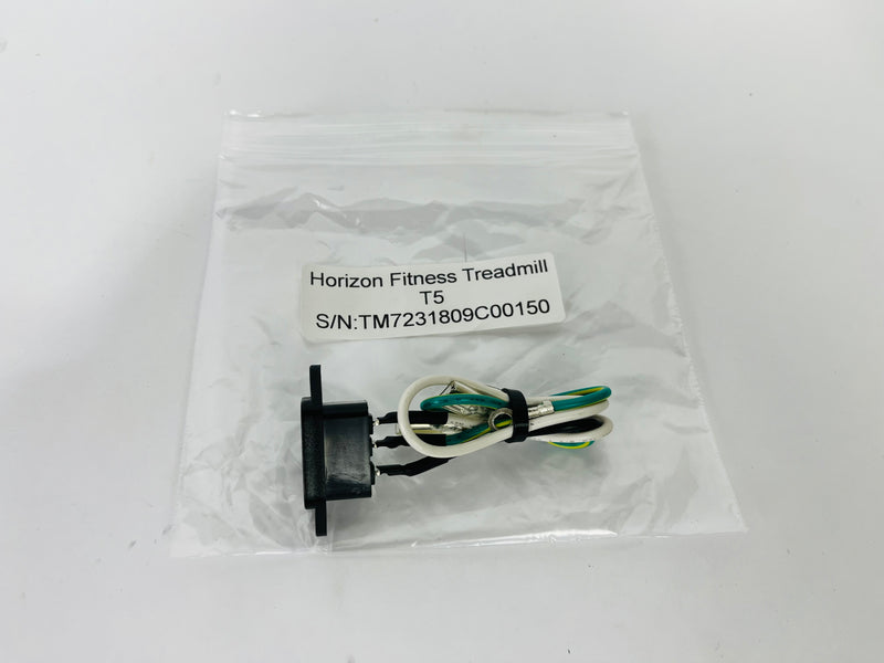 Horizon Fitness T5 Treadmill Power Entry Socket Input Module Set (PP67)