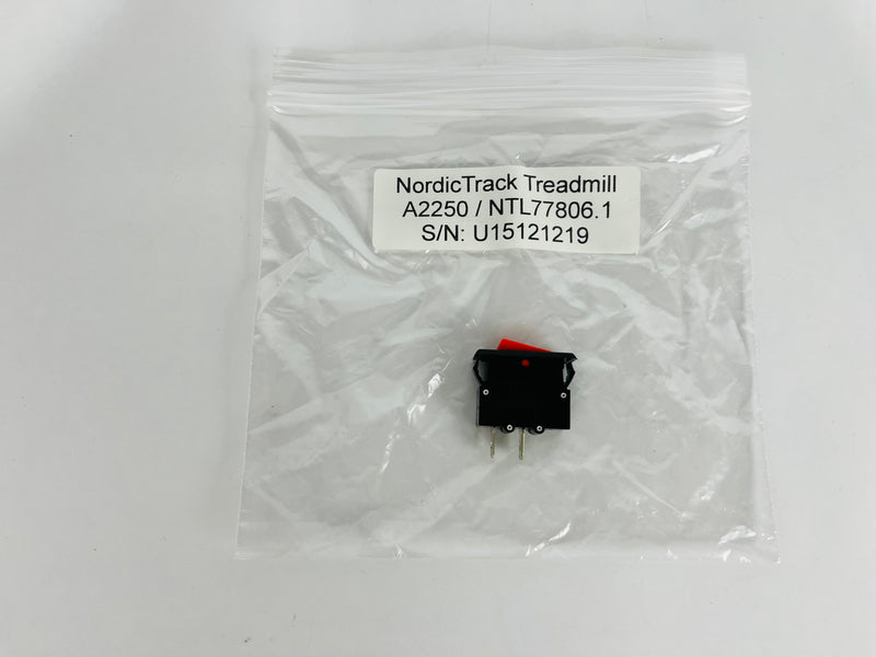 NordicTrack A2250 NTL77806.1 Treadmill Power Switch On Off (PP133)