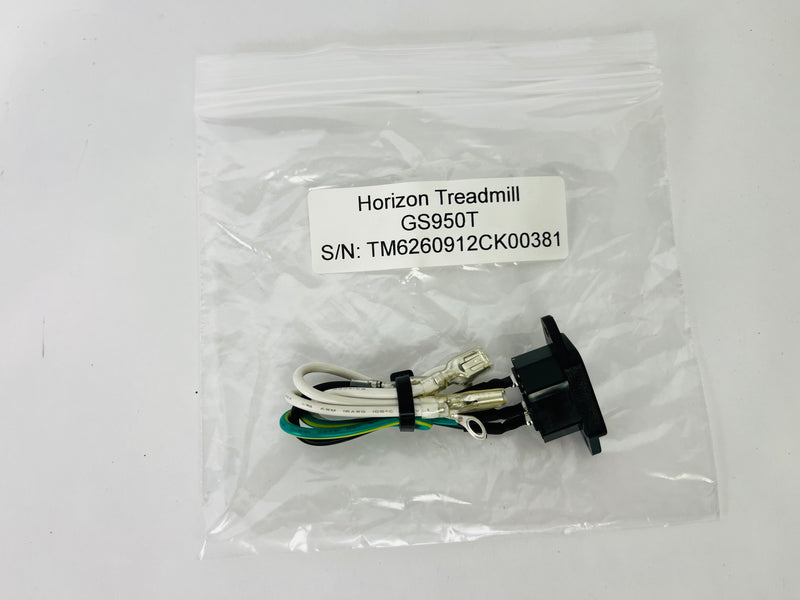 Horizon Fitness GS950T Treadmill Power Entry Socket Input Module Set (PP69)