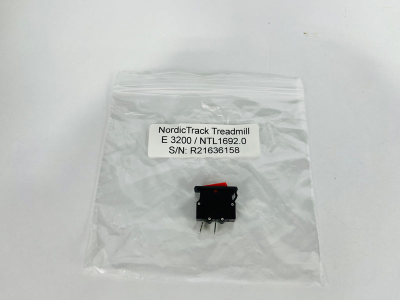 NordicTrack E3200 NTL1692.0 Treadmill Power Switch On Off (PP135)