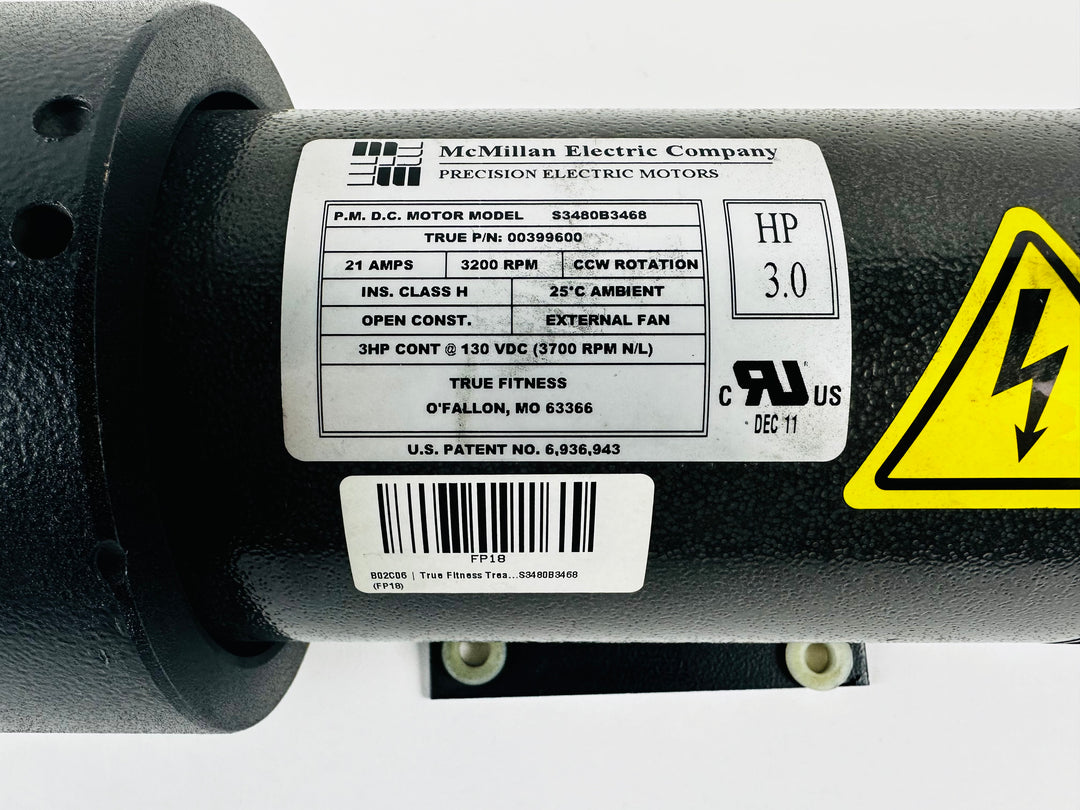 True Fitness Treadmill Mcmillan DC Drive Motor 3.0HP S3480B3468 (MP18)