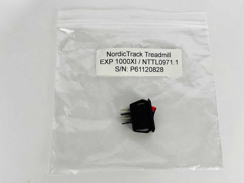 NordicTrack EXP 1000XI NTTL0971.1 Treadmill Power Switch On Off (PP130)