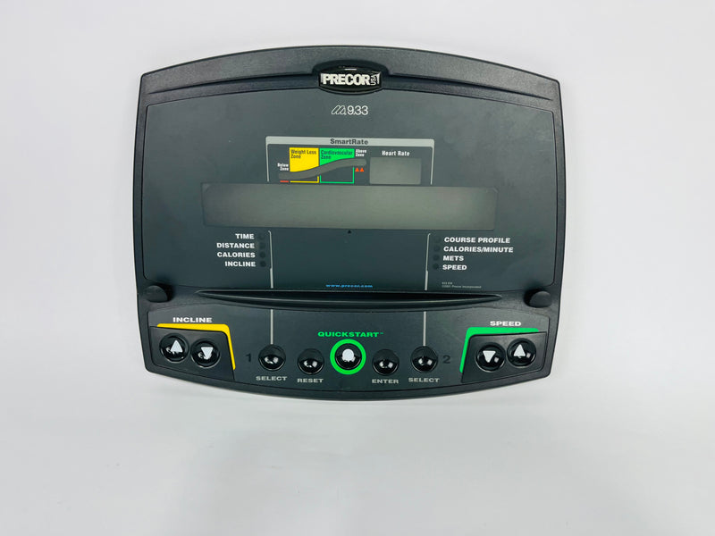 Precor M9.33 Treadmill Console Overlay 44336-103 (KP121)