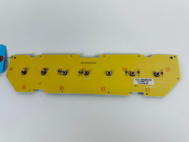 Sole Fitness F63 Treadmill Key OCB Console Board YJ-5960-K1 (KP76)