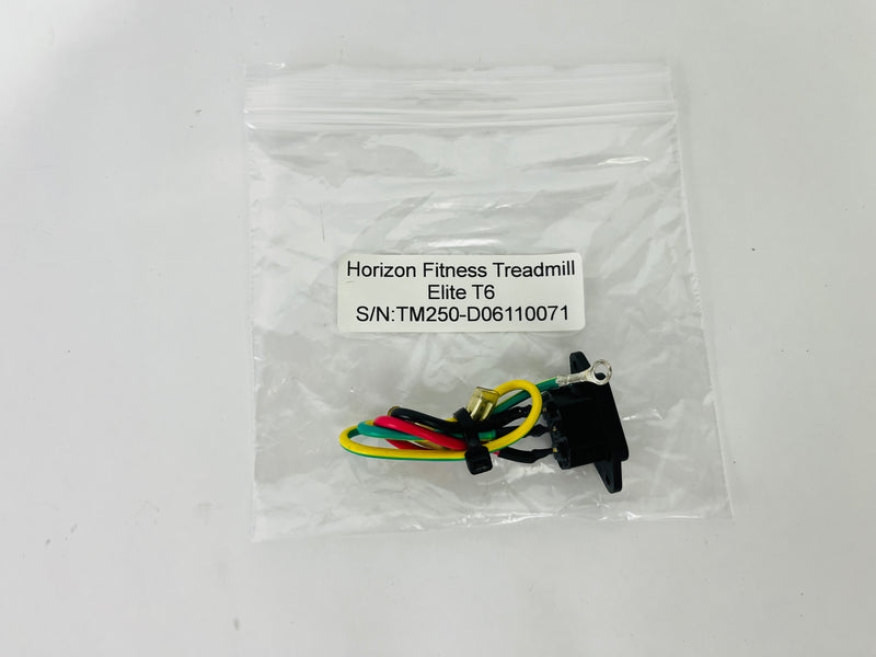 Horizon Fitness Elite T6 Treadmill Power Entry Socket Input Module Set (PP75)