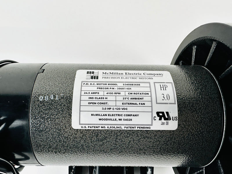 Precor Treadmill 3.0 HP DC Drive Motor S3456B3698 Refurbished (MP161)
