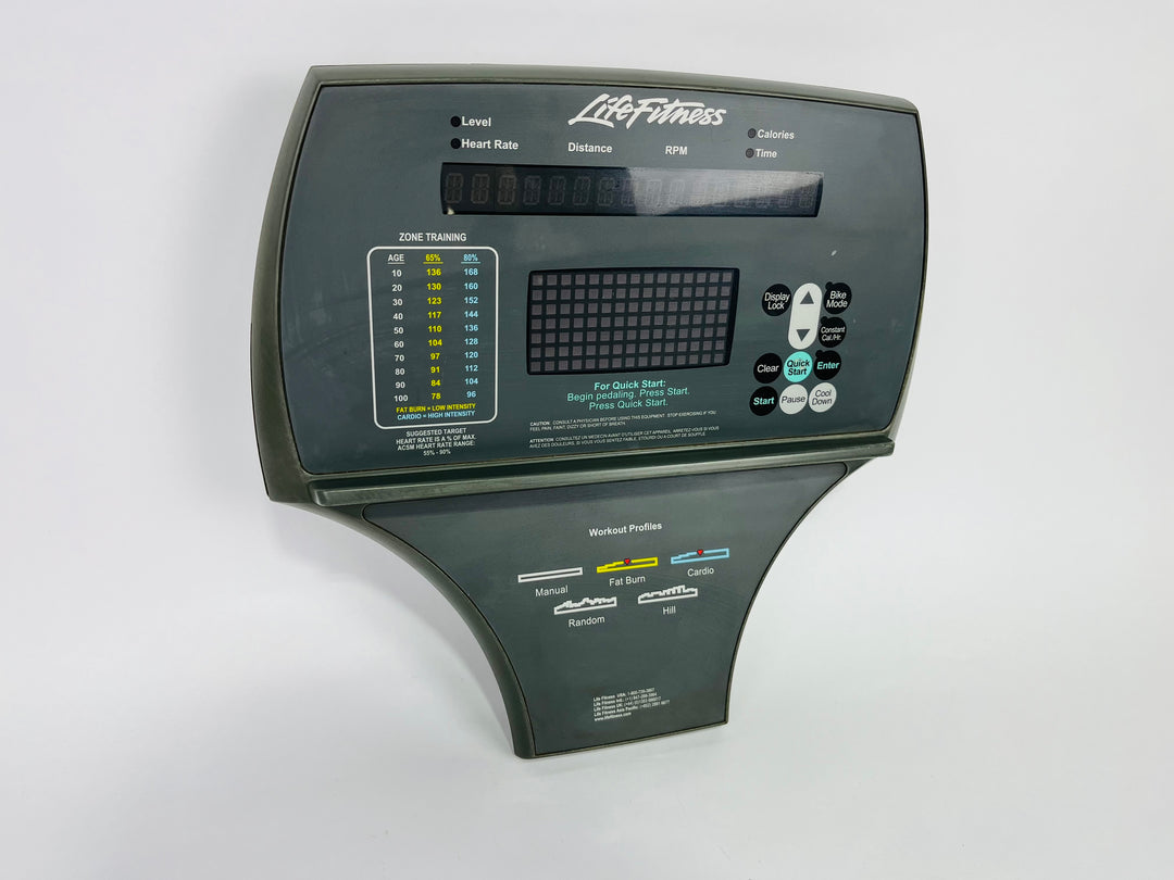 Life Fitness Recumbent Bike Display Console Panel (CP502)