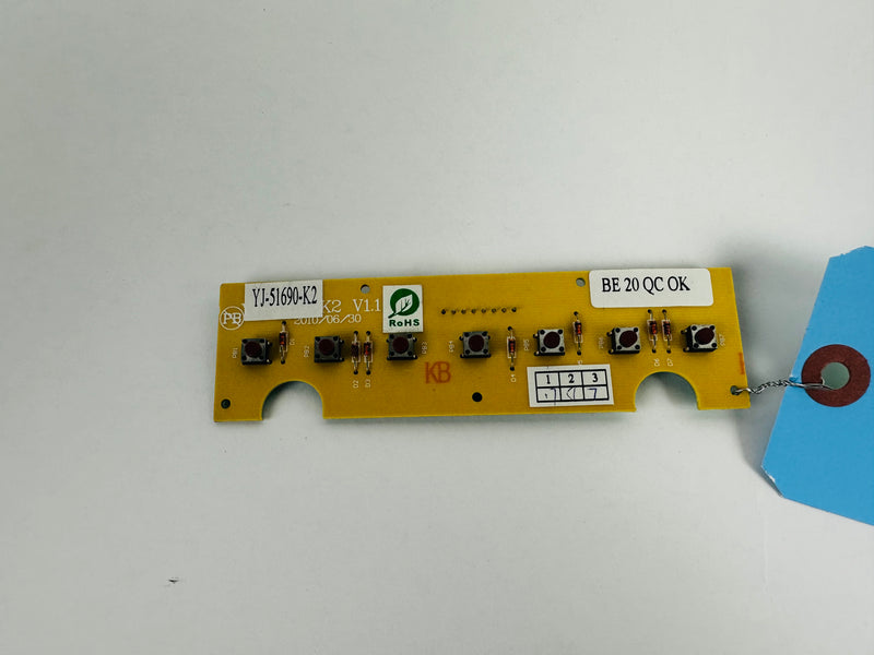 Sole Fitness F80 Treadmill PCB F-Key Board YJ-51690-K2 (KP74)