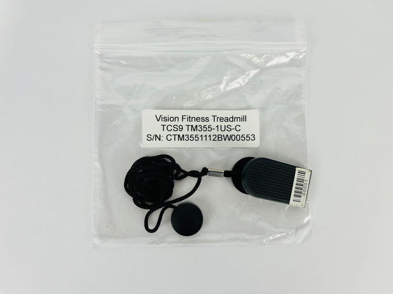 Vision Fitness TCS9 TM355-1US-C Treadmill Magnetic Safety Key Lanyard (SK150)