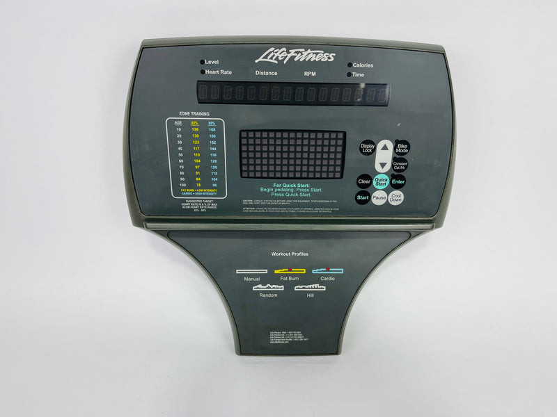 Life Fitness Recumbent Bike Display Console Panel (CP502)