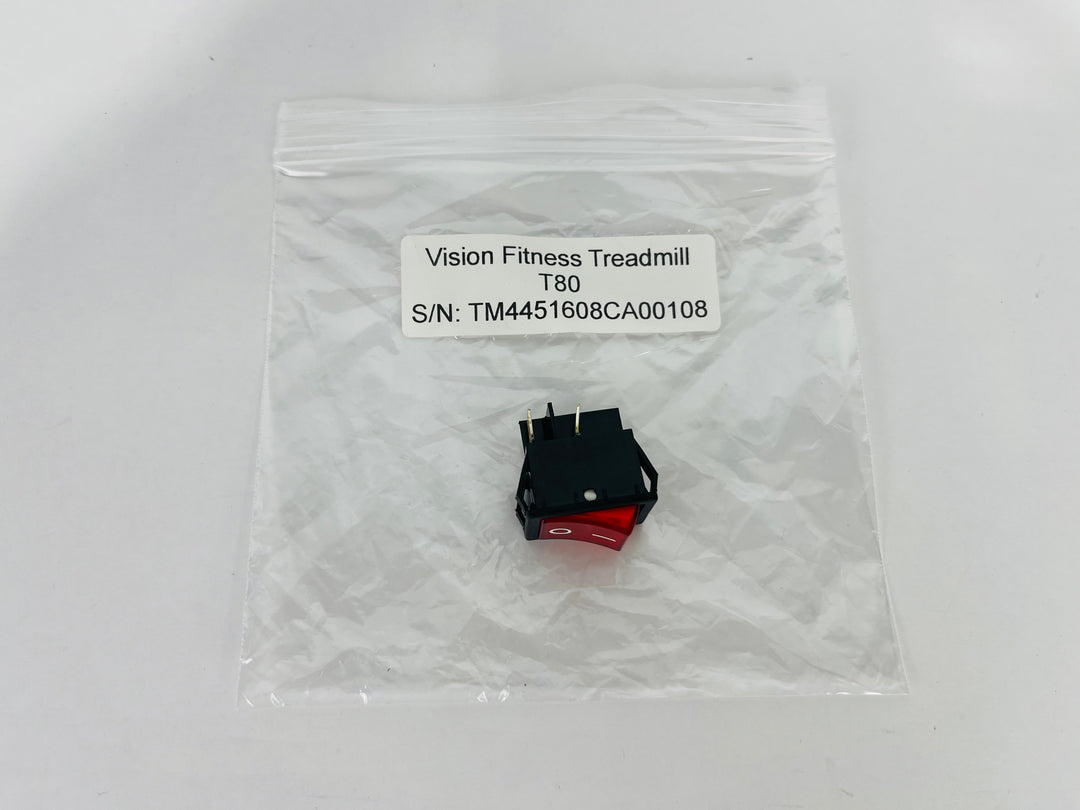 Vision Fitness T80 Treadmill Power Switch On Off (PP162)