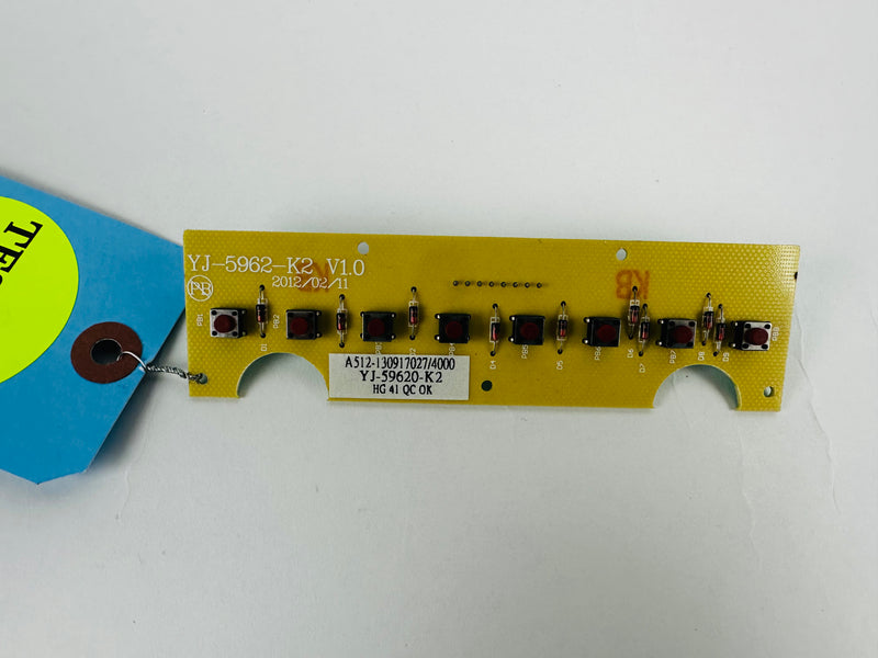 Sole Fitness F63 Treadmill PCB F-Key Board YJ-5962-K2 (KP78)