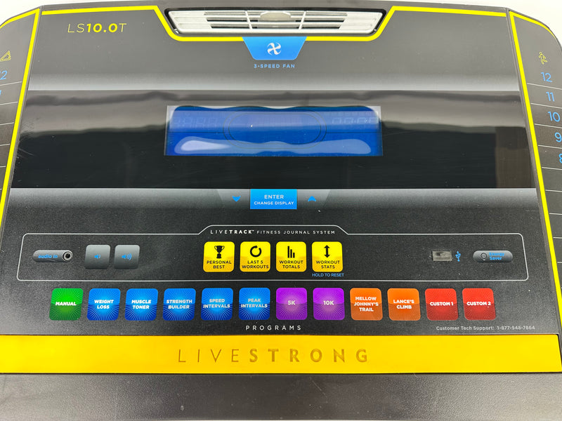 Livestrong LS10.0T Treadmill Display Console Panel (CP183)