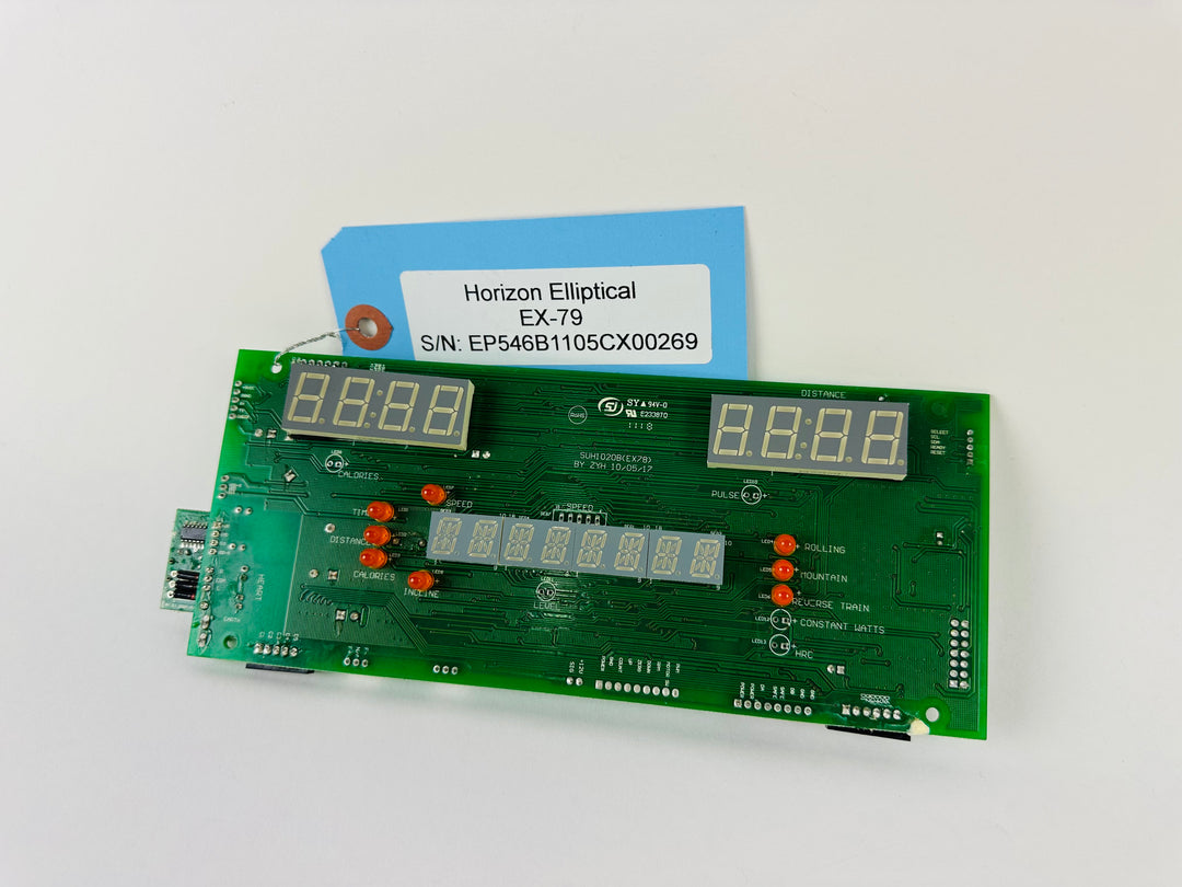 Horizon Fitness EX-79 Elliptical Display Console Electronic Circuit Bo