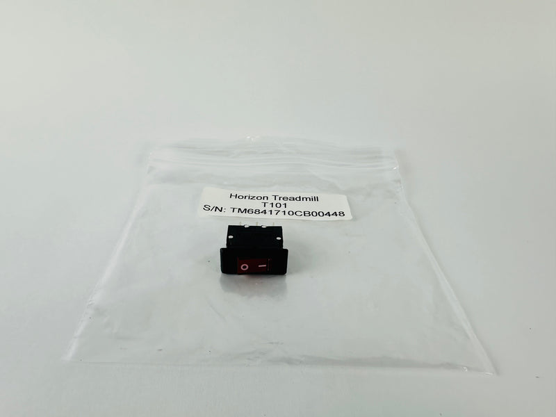 Horizon T101 Treadmill Power Entry On Off Switch (PP44)