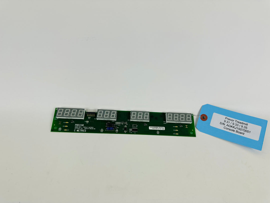 Precor 9.33 Treadmill Display Console Electronic Circuit Board 48600-302 (CP440)