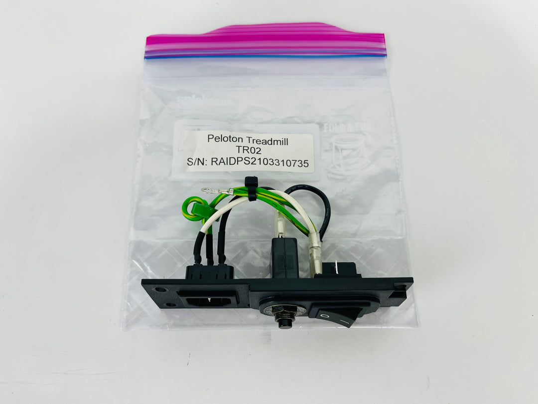 Peloton TR02 Treadmill Power Entry Plate Switch Breaker Inlet Set (PP1