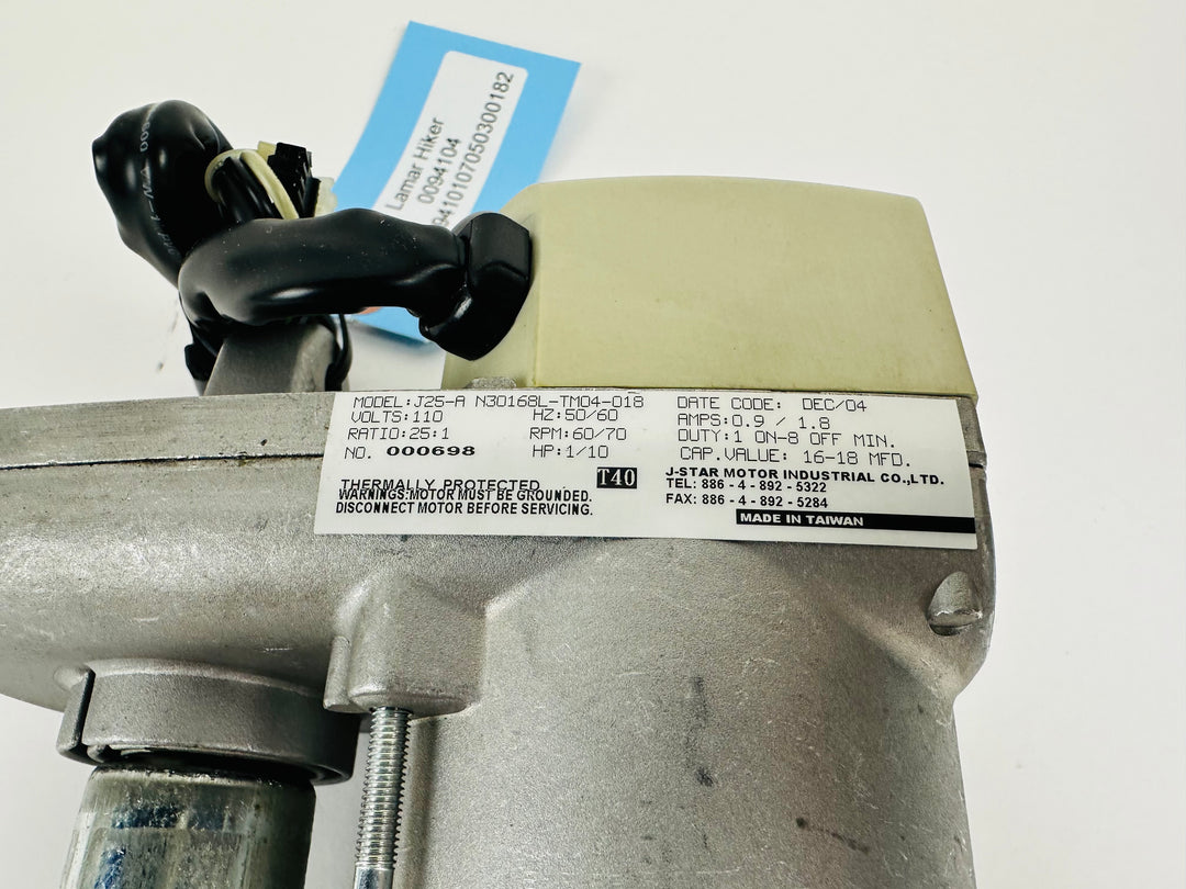 Lamar Hiker 0094104 Treadmill Incline Lift Motor J25-A N30168L-TM04-018 (FP197)