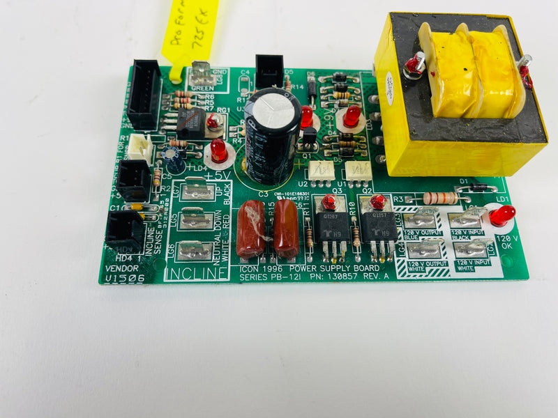 Pro-Form 725EX 625EX EXP1000X Treadmill Power Supply Board 130857 (BP104)
