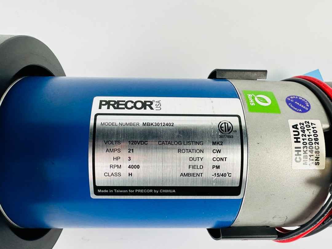 Precor 9.23 9.27 Treadmill DC Drive Motor 3HP MBK3012402 (MP125)